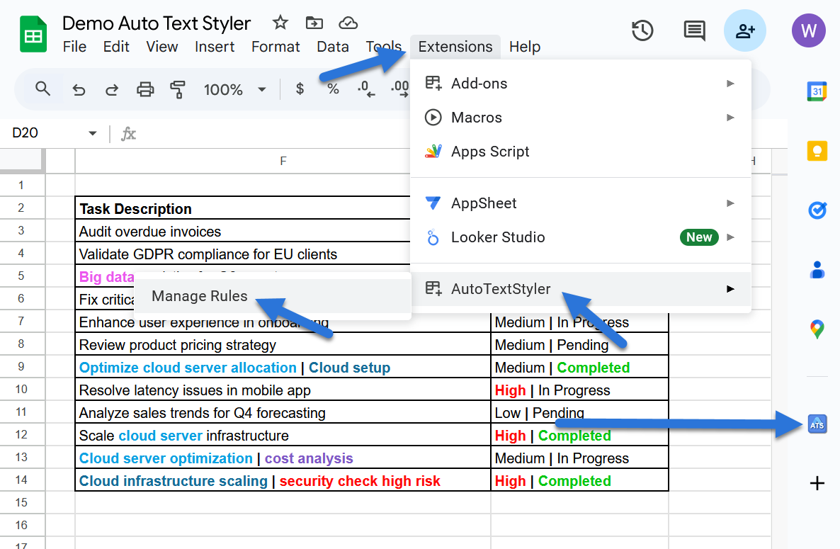 Creating a Rule Step 1