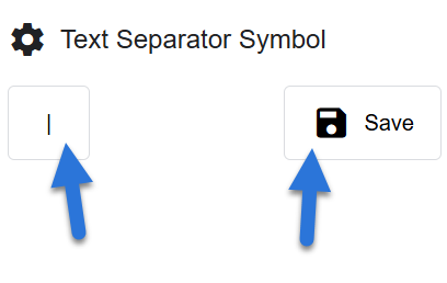 Text Separator Step 1